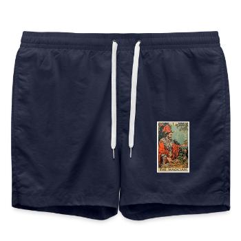 Carte de Tarot Le Magicien Le Magicien - Short de bain - bleu marine - Devant - AI Model Male 185 light (185cm)