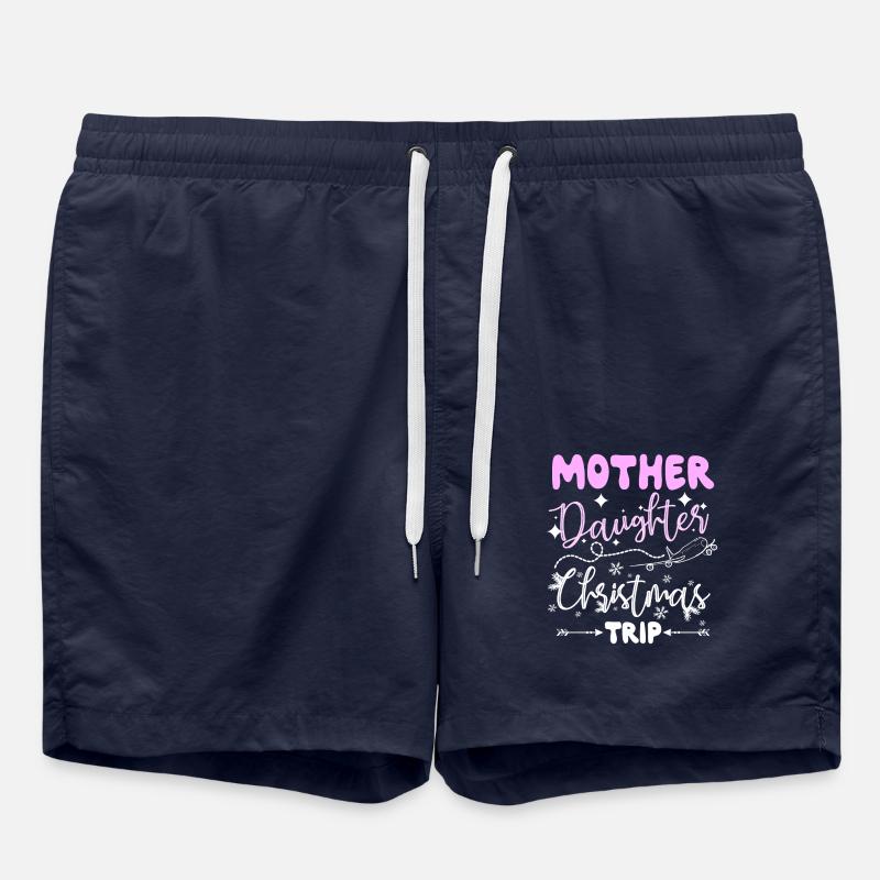 Mother Daughter Christmas trip - Swim Trunks - french navy