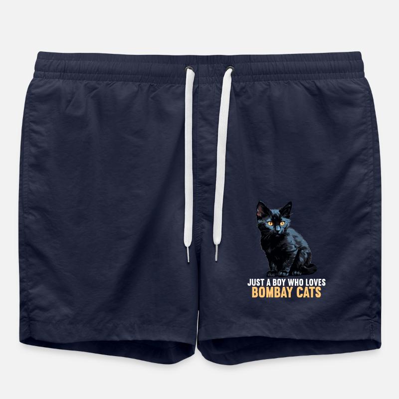Bombay Cat Bombay Katze - Swim Trunks - french navy
