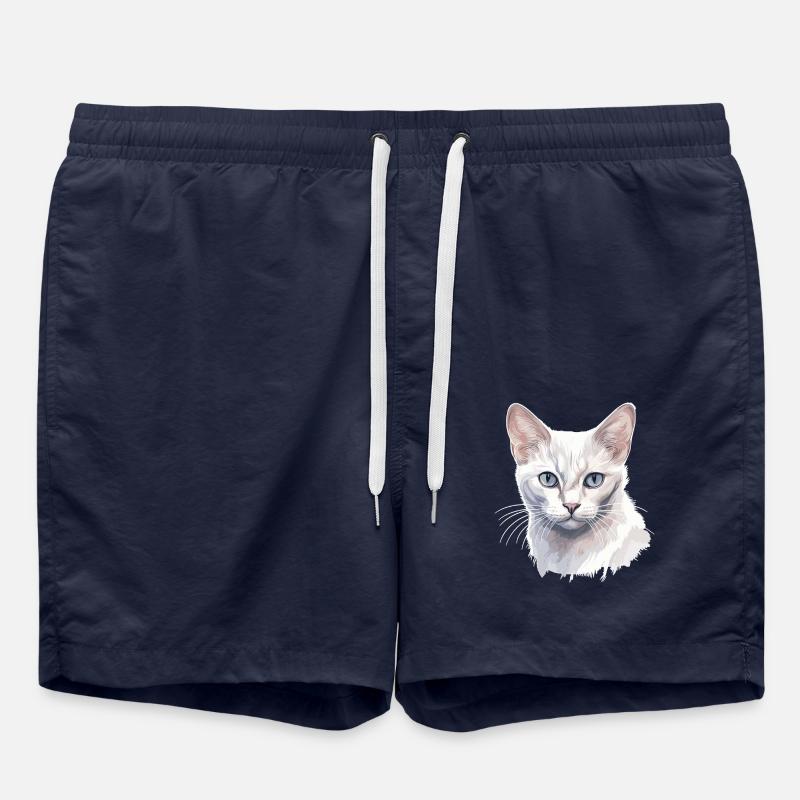 Burmilla Kitten Burmilla Cat - Swim Trunks - french navy