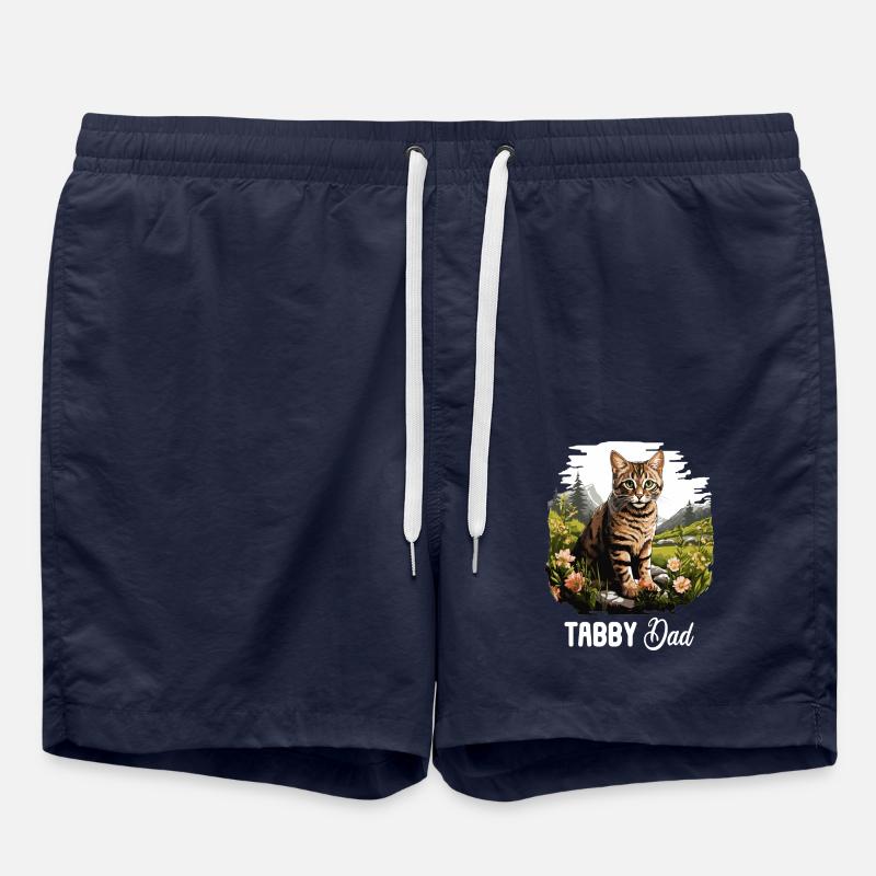 Tabby Kätzchen Tabby Katze - Badeshorts - French Navy