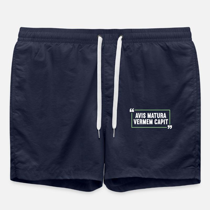Lateinisch Lustiger Latein Spruch - Badeshorts - French Navy