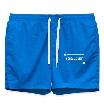 Latin Funny Latin Saying - Swim Trunks - cobalt blue - Front