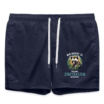Zibetkatzen Zibetkatze - Badeshorts - French Navy - Vorne - AI Model Male 185 light (185cm)