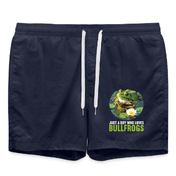 Grenouilles-taureaux Grenouille-taureau - Short de bain - bleu marine - Devant - AI Model Male 185 light (185cm)