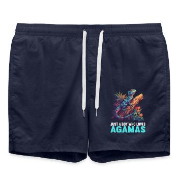 Agamen Agame - Short de bain - bleu marine - Devant - AI Model Male 185 light (185cm)