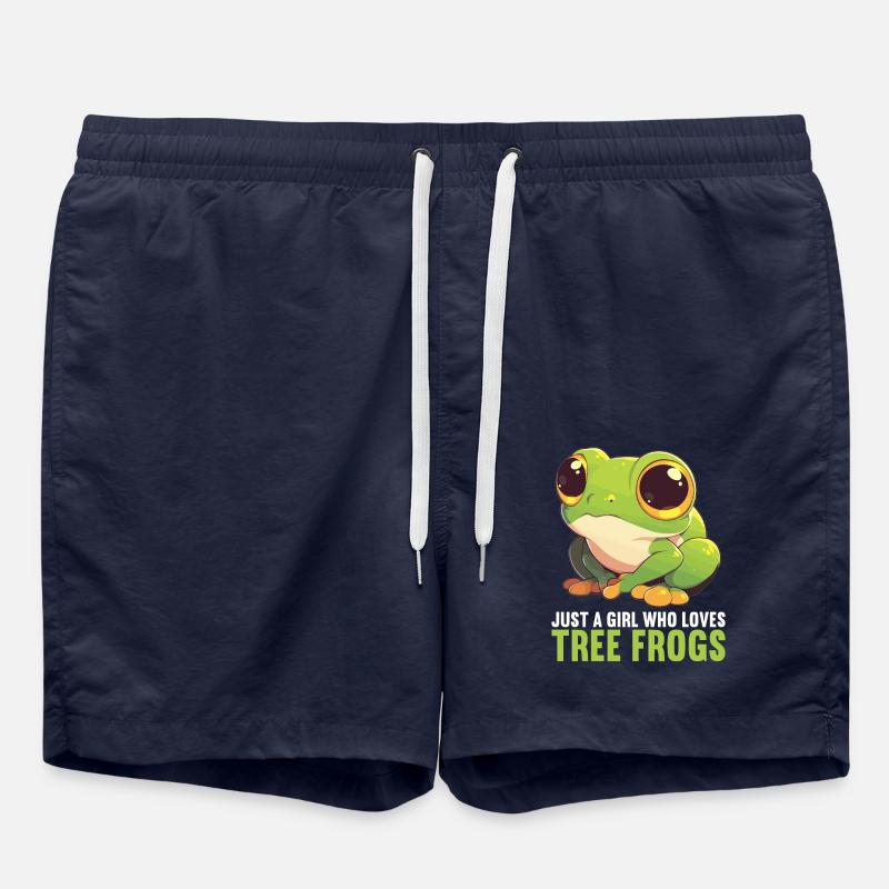 Tree Frog Baumfrösche Baumfrosch - Badeshorts - French Navy