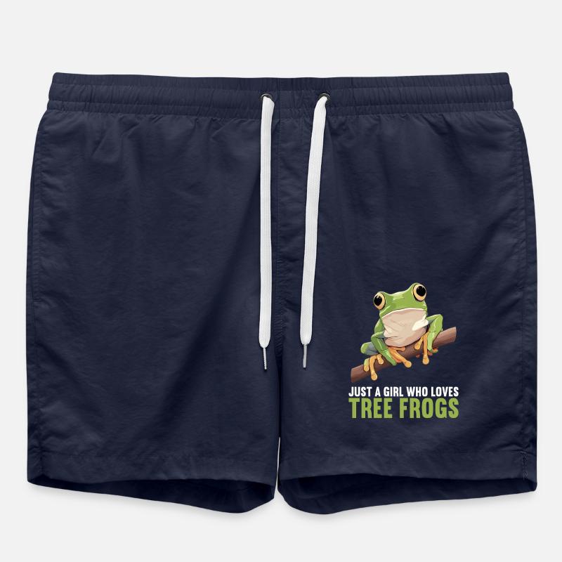 Tree Frog Baumfrösche Baumfrosch - Badeshorts - French Navy