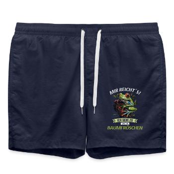 Rainette Baumfrösche Baumfrosch - Short de bain - bleu marine - Devant - AI Model Male 185 light (185cm)