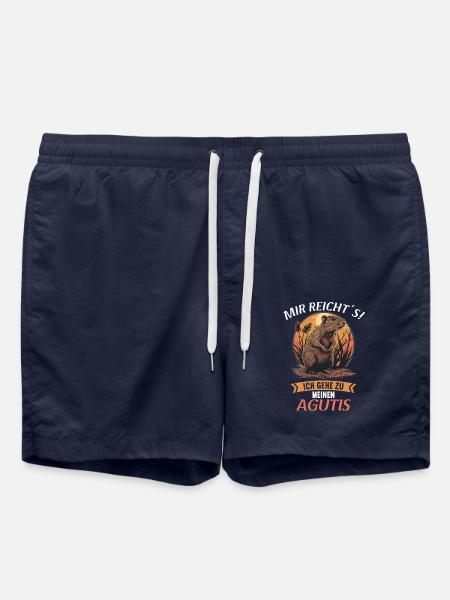 Agouti Agutis Aguti - Swim Trunks - french navy