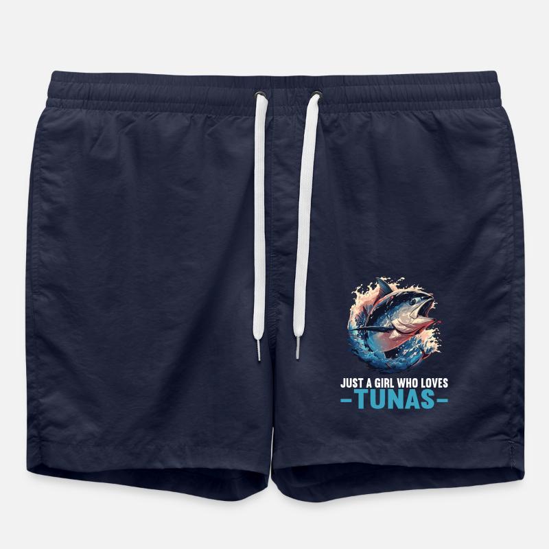 Tuna Thunfische Thunfisch - Swim Trunks - french navy