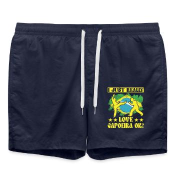 Ich liebe Capoeira einfach wirklich, ok? - Badeshorts - French Navy - Vorne - AI Model Male 185 light (185cm)