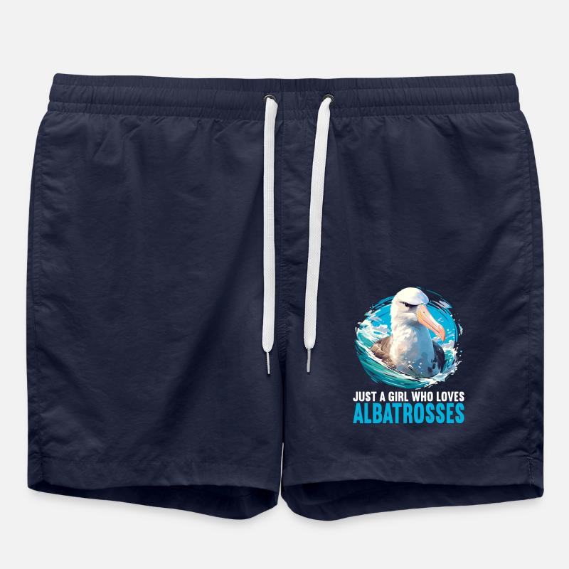 Albatross Albatrosse Albatros - Swim Trunks - french navy
