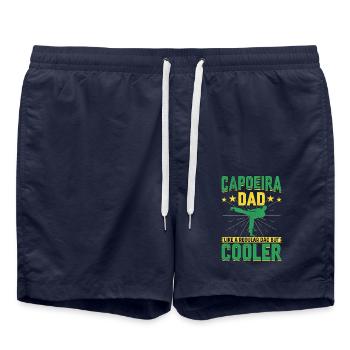 Capoeira Dad like a regular dad but cooler - Swim Trunks - french navy - Front - AI Model Male 185 light (185cm)