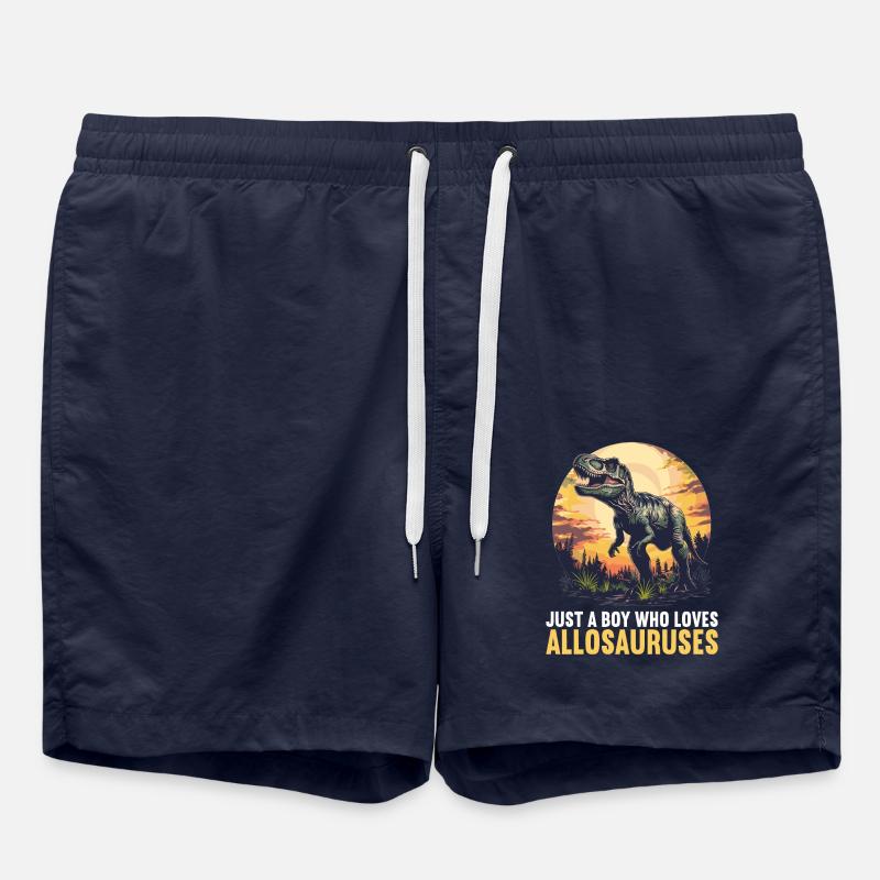 Allosaure Allosaurus - Short de bain - bleu marine
