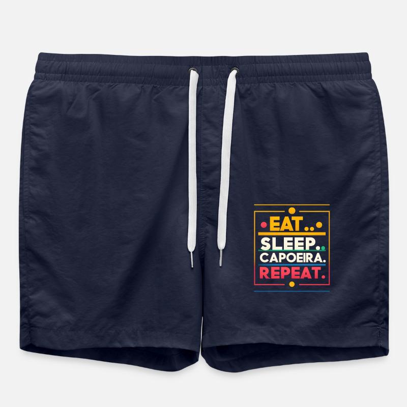 Manger Dormir Capoeira Répéter - Short de bain - bleu marine