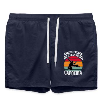 J’ai besoin de ma dose quotidienne de Capoeira - Short de bain - bleu marine - Devant - AI Model Male 185 light (185cm)