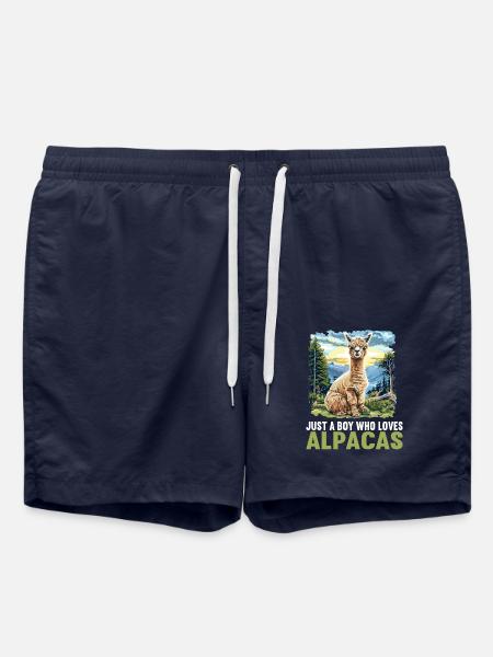 Alpaca Alpacas Alpaca - Swim Trunks - french navy