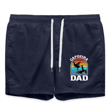 Capoeira Dad - Swim Trunks - french navy - Front - AI Model Male 185 light (185cm)