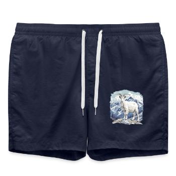 Alpine Goat Mountain Goats Mountain Goat - Swim Trunks - french navy - Front - AI Model Male 185 light (185cm)