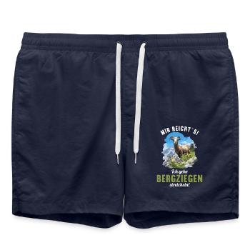 Alpine Goat Mountain Goats Mountain Goat - Swim Trunks - french navy - Front - AI Model Male 185 light (185cm)