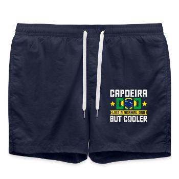 Capoeira Dad like a normal Dad but cooler - Swim Trunks - french navy - Front - AI Model Male 185 light (185cm)