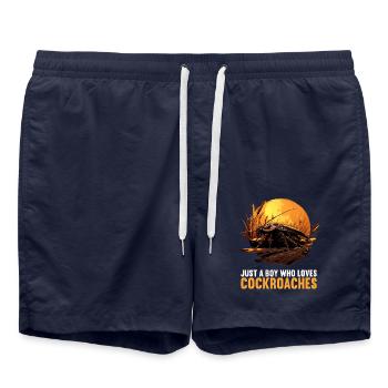 Cockroach Kakerlaken Kakerlake - Badeshorts - French Navy - Vorne - AI Model Male 185 light (185cm)