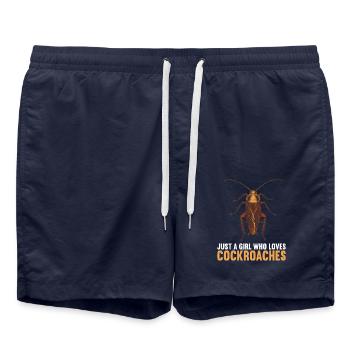 Cockroach Kakerlaken Kakerlake - Badeshorts - French Navy - Vorne - AI Model Male 185 light (185cm)