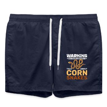 Avertissement : peut parler spontanément de serpents des blés - Short de bain - bleu marine - Devant - AI Model Male 185 light (185cm)