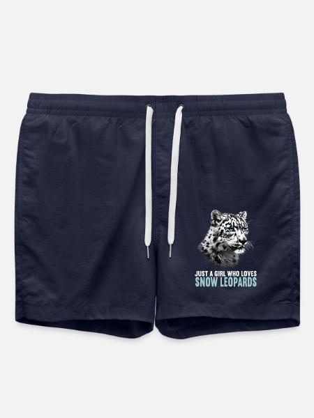 Snow Leopard Schneeleoparden Schneeleopard - Swim Trunks - french navy
