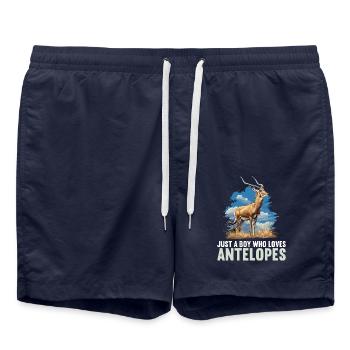 Antilope antilope antilope ouverte - Short de bain - bleu marine - Devant - AI Model Male 185 light (185cm)