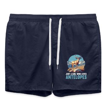 Antilope Antilope ouverte - Short de bain - bleu marine - Devant - AI Model Male 185 light (185cm)