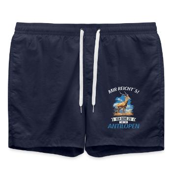 Antilope antilope antilope ouverte - Short de bain - bleu marine - Devant - AI Model Male 185 light (185cm)