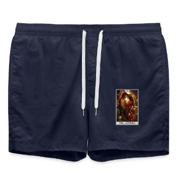 Tarotkarten Tarotkarte The Lovers Die Liebenden - Badeshorts - French Navy - Vorne - AI Model Male 185 light (185cm)