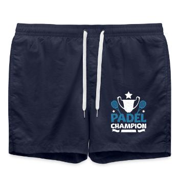 Padel champion - Badeshorts - French Navy - Vorne - AI Model Male 185 light (185cm)