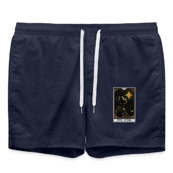 Tarot Cards Tarot Card The Star The Star - Swim Trunks - french navy - Front - AI Model Male 185 light (185cm)