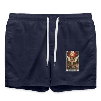 Tarotkarten Tarotkarte 20 Judgment Gericht - Badeshorts - French Navy - Vorne - AI Model Male 185 light (185cm)