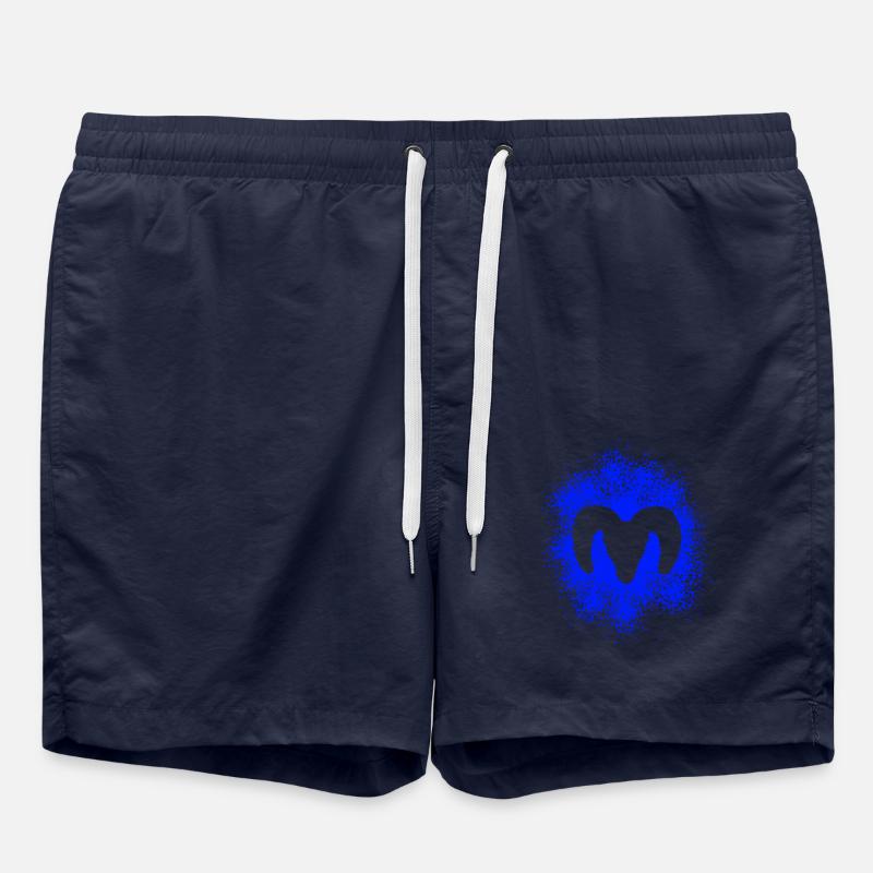 Dickhornschaf - Badeshorts - French Navy