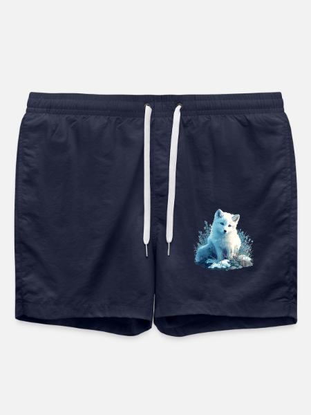 Arctic Fox Polarfüchse Polarfuchs - Swim Trunks - french navy