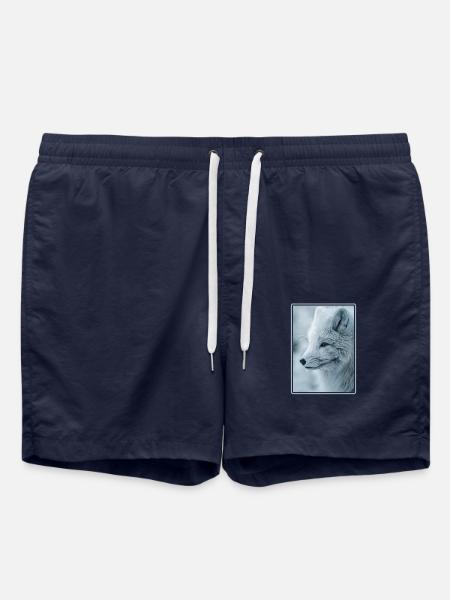 Arctic Fox Polarfüchse Polarfuchs - Swim Trunks - french navy