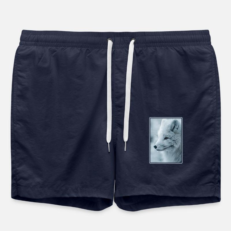 Arctic Fox Polarfüchse Polarfuchs - Swim Trunks - french navy