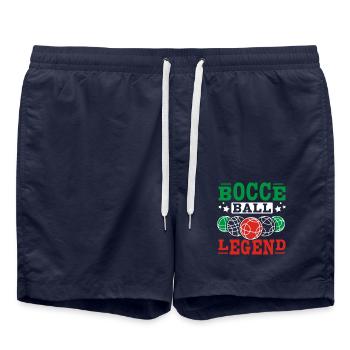 Légende de la pétanque - Short de bain - bleu marine - Devant - AI Model Male 185 light (185cm)