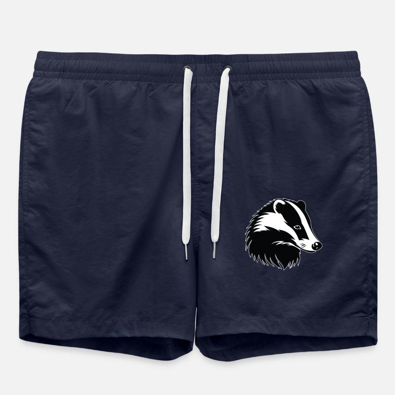 Badger Dachse Dachs - Swim Trunks - french navy