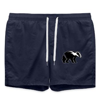 Badger Dachse Dachs - Swim Trunks - french navy - Front - AI Model Male 185 light (185cm)