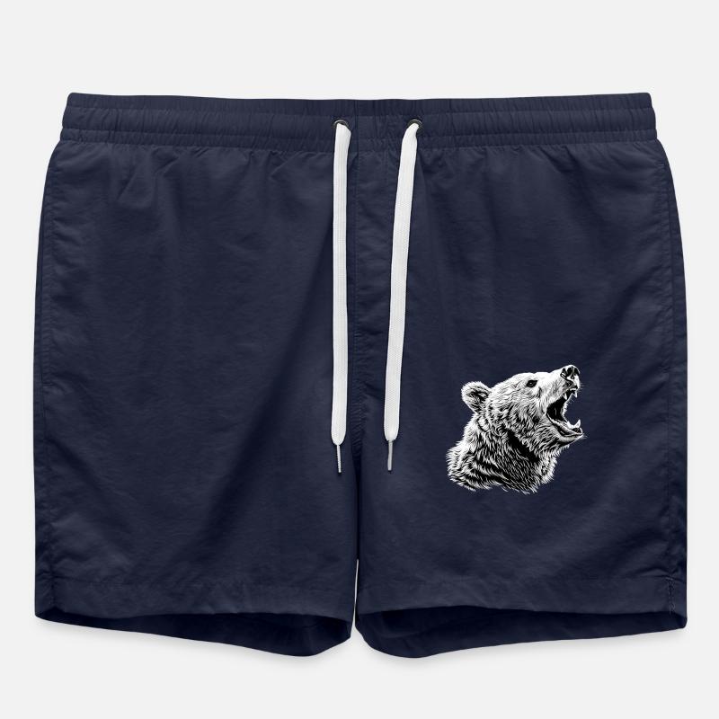 Ours Bären Bär - Short de bain - bleu marine