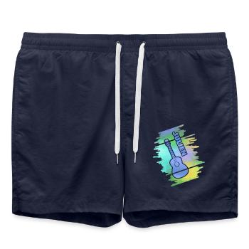 Geschenk für Julien - Badeshorts - French Navy - Vorne - AI Model Male 185 light (185cm)