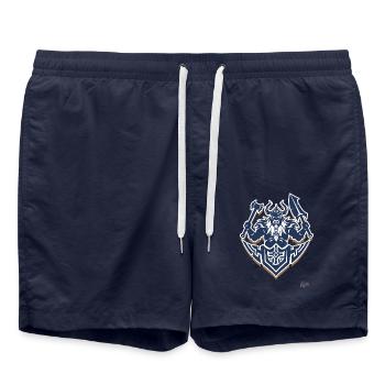 The Norse Wargods - Swim Trunks - french navy - Front - AI Model Male 185 light (185cm)