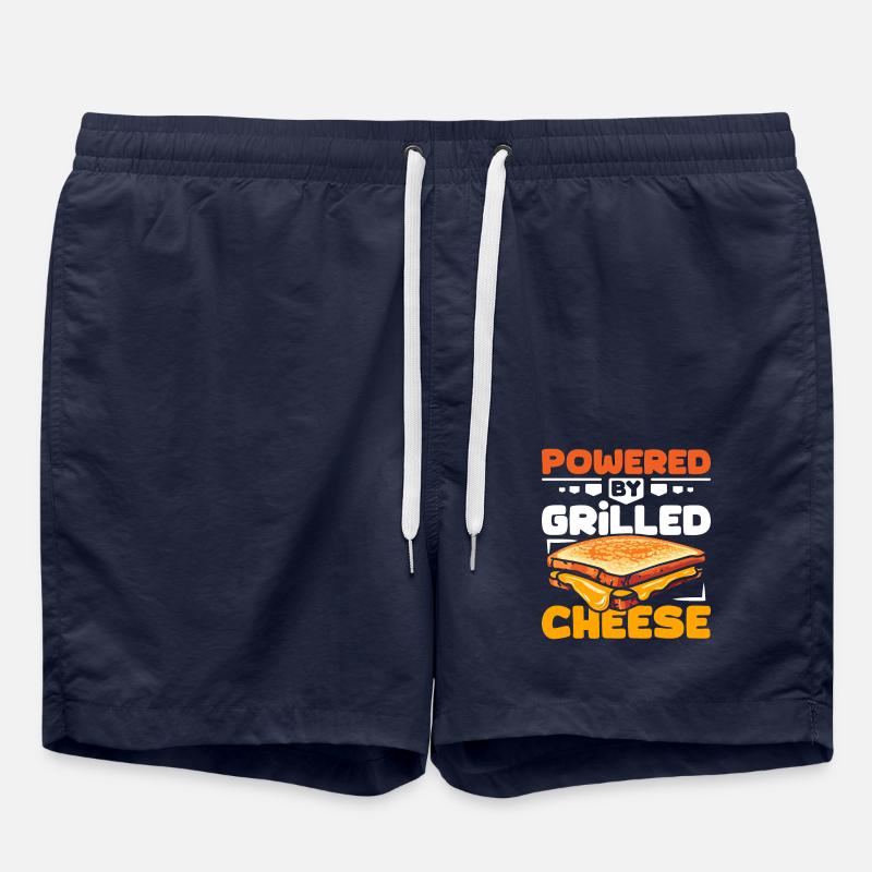 Propulsé par Grilled cheese - Short de bain - bleu marine