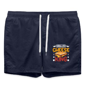 Grilled cheese King - Badeshorts - French Navy - Vorne - AI Model Male 185 light (185cm)