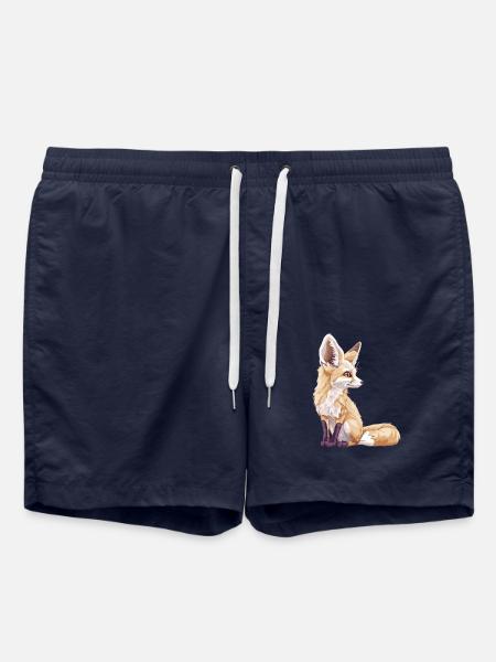 Fennec Fox Fenneks Fennek - Badeshorts - French Navy